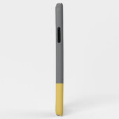 4枚の写真を追加イニシャル名yellowとgrey Case-Mate iPhoneケース (裏面/右)