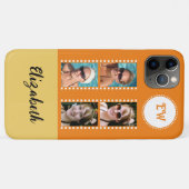 4枚の写真を追加イニシャル名yellowとorange Case-Mate iPhoneケース (裏面(横))