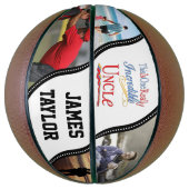 4枚の写真を追加–1枚のおじさんへの贈り物 バスケットボール (縦)