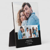 4枚の写真を飾る結婚記念日プレート フォトプラーク (側面)