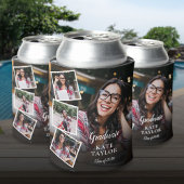 4枚の写真を飾る モダンな卒業パーティー 缶クーラー