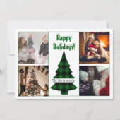 4枚の写真を飾れる、世界にひとつだけのホリデーカード シーズンカード (正面)