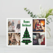 4枚の写真を飾れる、特別なホリデーカード シーズンカード (スタンド正面)