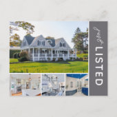 4枚の写真エステート実在マーケティング ポストカード (正面)