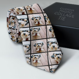 4枚の写真カスタムでフォトコラージュを作成 ネクタイ