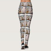 4枚の写真カスタムでフォトコラージュを作成 レギンス (裏面)