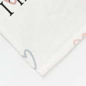 4枚の写真カップル・バレンタインデー フリースブランケット (角)