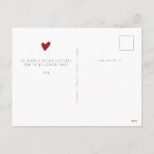 4枚の写真コラージュかわいいクリスマスファララ シーズンポストカード (裏面)