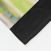 4枚の写真コラージュとモノグラム フリースブランケット (角)