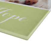 4枚の写真コラージュカスタムガラス切断板 カッティングボード (角)