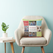 4枚の写真コラージュカスタム枕 クッション (椅子)