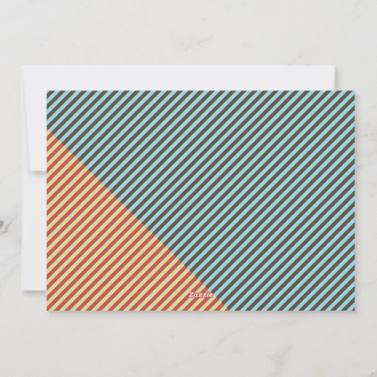 4枚の写真コラージュモダンホリデーフラットカード シーズンカード (裏面)