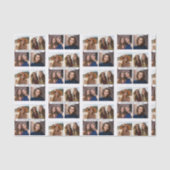 4枚の写真コラージュ - テキストブロック付き 薄葉紙 (正面)