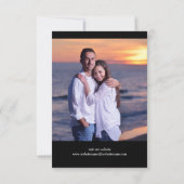 4枚の写真コラージュ 縦 - 3x5 赤 結婚式の延期をお知らせ セーブザデート (裏面)