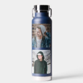 4枚の写真パーソナライズされた名 ウォーターボトル (正面)