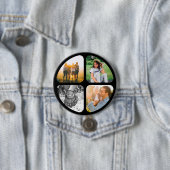 4枚の写真ピンボタンバッジ 缶バッジ (インサイチュ)