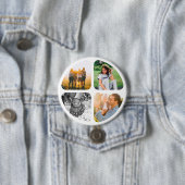 4枚の写真ピンボタンバッジ 缶バッジ (インサイチュ)