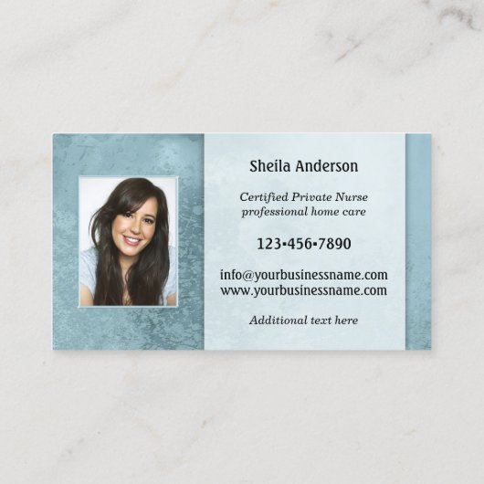 4枚の写真プライベートナースヘルス名刺 名刺 (裏面)