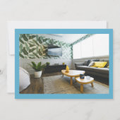 4枚の写真モダン引っ越しましたの移動のお知らせ 案内状 (裏面)