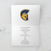 4枚の写真付き卒業式招待状 サンキューカード (内部)