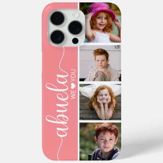 4枚の写真入りアブエラデザイン Case-Mate iPhoneケース (裏面)