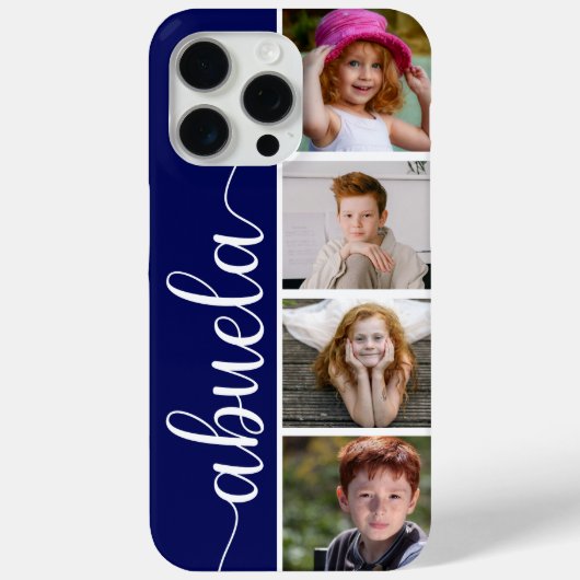 4枚の写真入りアブエラデザイン Case-Mate iPhoneケース (裏面)