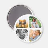 4枚の写真冷蔵庫用マグネット マグネット (正面/裏面)