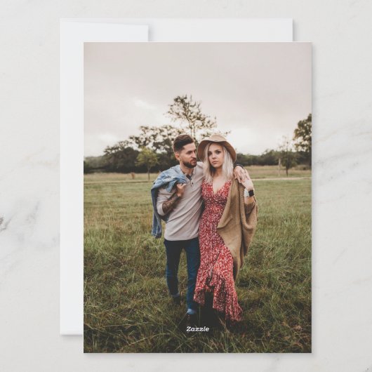 4枚の写真水彩クリスマスカード シーズンカード (裏面)