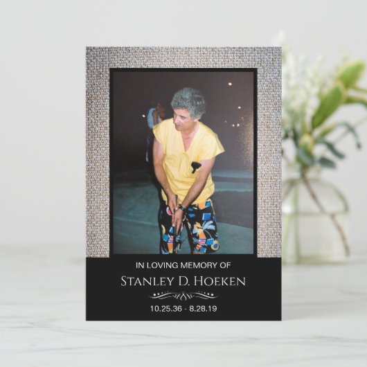 4枚の写真葬サンキューカード サンキューカード (スタンド正面)