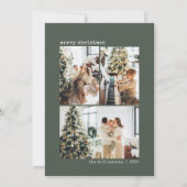 4枚の写真 タイプライター ミニマリスト サージュグリーン クリスマス (正面)