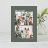 4枚の写真 タイプライター ミニマリスト サージュグリーン クリスマス (スタンド正面)