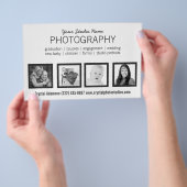 4枚の写真 プロの写真家またはどんな職業でも チラシ (ハンドル)