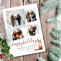 4枚の写真 ホリデーシーズン 冬の狐 クリスマス
