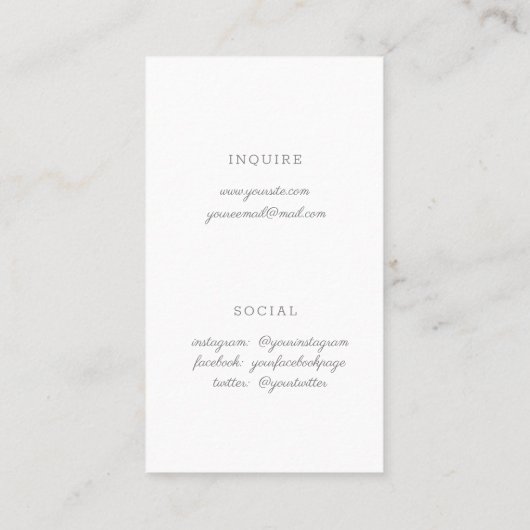 4枚の写真 名刺 (裏面)