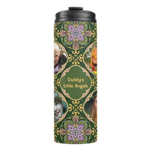 4枚の写真+文字オリーブとラベンダー・アズレホス  タンブラー (正面)