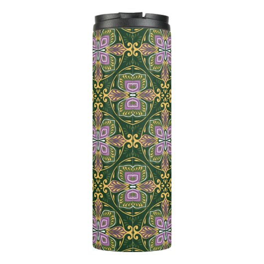 4枚の写真+文字オリーブとラベンダー・アズレホス  タンブラー (裏面)