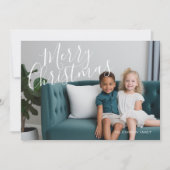 4枚の写真(背面に3枚)メリークリスマススクリプト シーズンカード (正面)