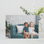 4枚の写真(背面に3枚)メリークリスマススクリプト シーズンカード (スタンド正面)