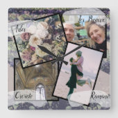 4枚の写真HoneyMoon Steampunk スクエア壁時計 (正面)