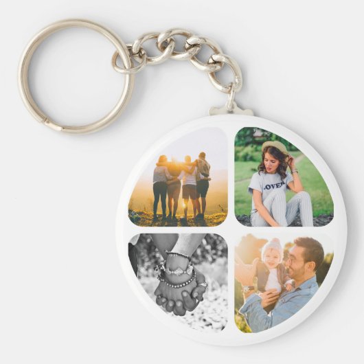 4枚の写真Keychain キーホルダー (正面)