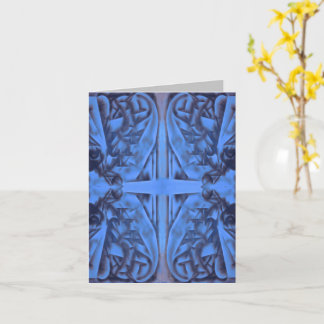 4枚の姿(青抽象芸術カード) カード