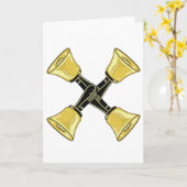 4枚の手札 – あいさつカード カード (黄色い花)