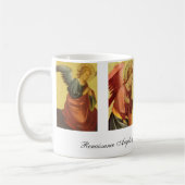 4枚の異なるルネサンス天使の肖像画 コーヒーマグカップ (左)