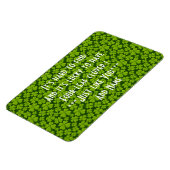 4枚エレガントの葉のクローバーフローラ マグネット (左側)