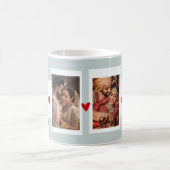 4枚カスタマイズ写真コラージュマグバレンタインデー コーヒーマグカップ (中央)