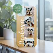 4枚グラデーション写真手書きフォント--金ゴールドを編集できる Case-Mate iPhoneケース