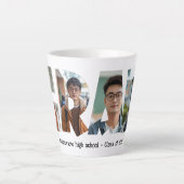 4枚コラージュGRADカスタム写真 カフェラテマグ (正面)