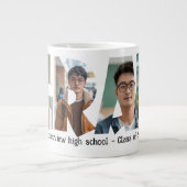 4枚コラージュGRADカスタム写真 ジャンボコーヒーマグカップ (正面)