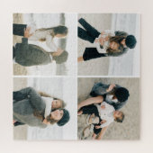 4枚シンプルの写真のパーソナライズされたパズル ジグソーパズル (横)