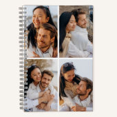 4枚パーソナライズされたのフォトスパイラルノートブック ノートブック (正面)